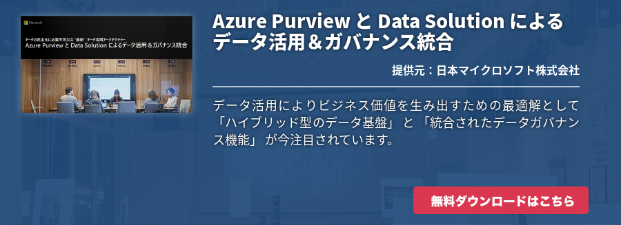 Azure Purview と Data Solution によるデータ活用＆ガバナンス統合