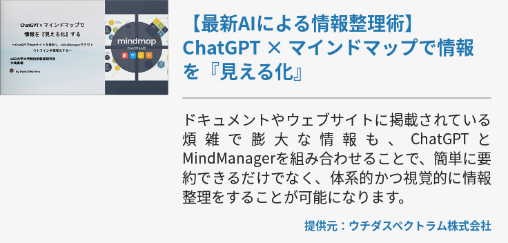 【最新AIによる情報整理術】ChatGPT × マインドマップで情報を『見える化』