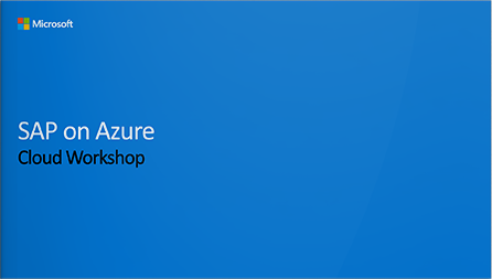 SAP on Azure Cloud Workshop